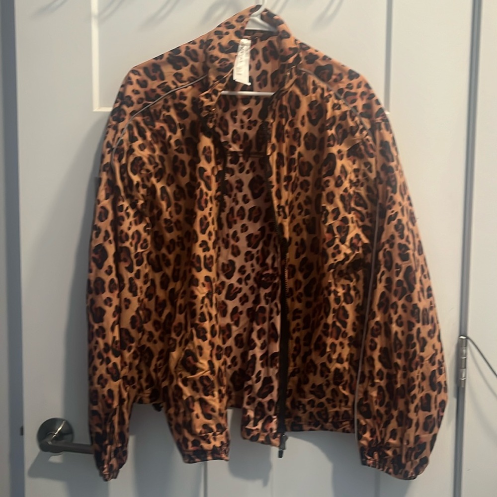 New without tags Fabletics Lightweight Leopard Jacket